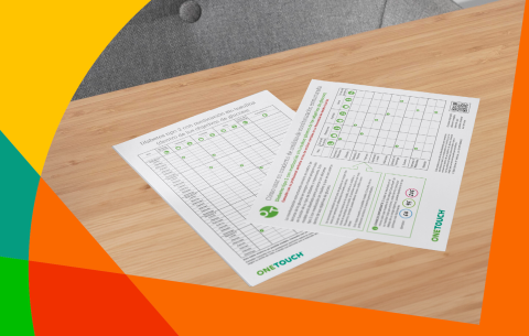 Documentos de OneTouch sobre diabetes y objetivos de glucosa.